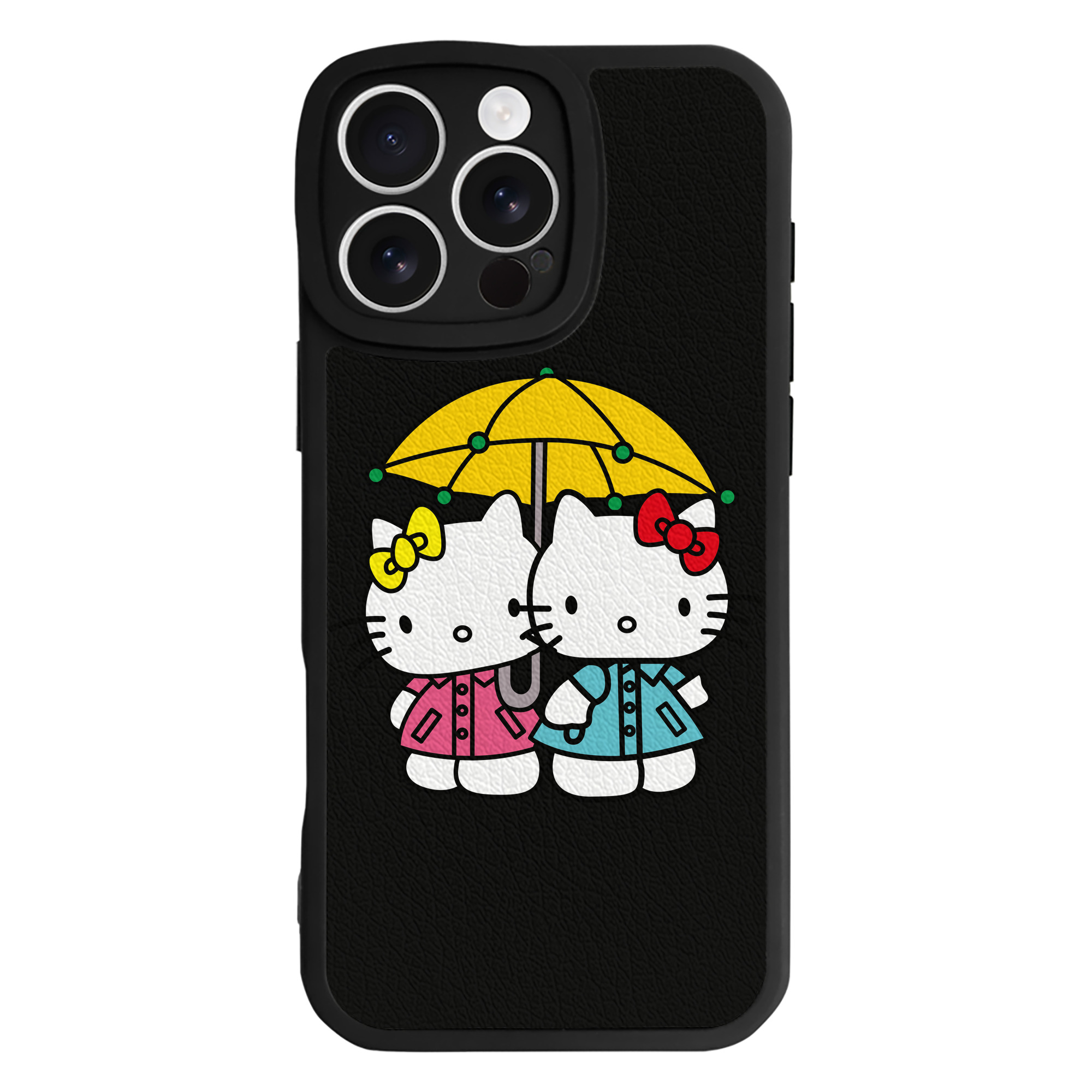 （画像用） Hello Kitty ハローキティ 【iPhone 16シリーズ対応】シリコンスマホケース（レザー調） 材質：シリコン